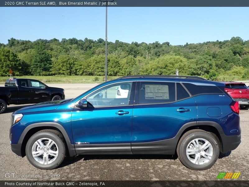 Blue Emerald Metallic / Jet Black 2020 GMC Terrain SLE AWD
