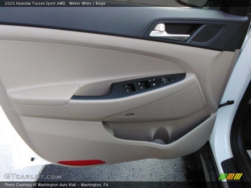 Winter White / Beige 2020 Hyundai Tucson Sport AWD