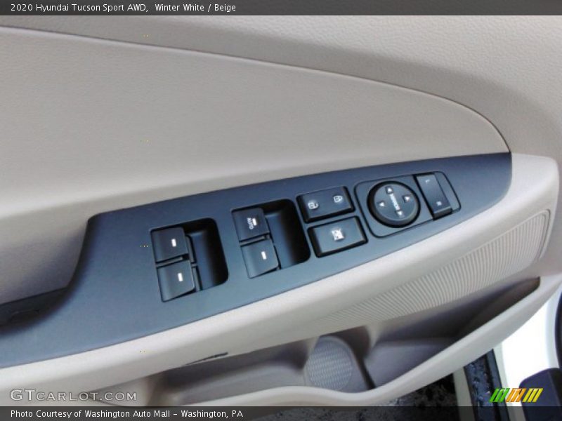 Winter White / Beige 2020 Hyundai Tucson Sport AWD