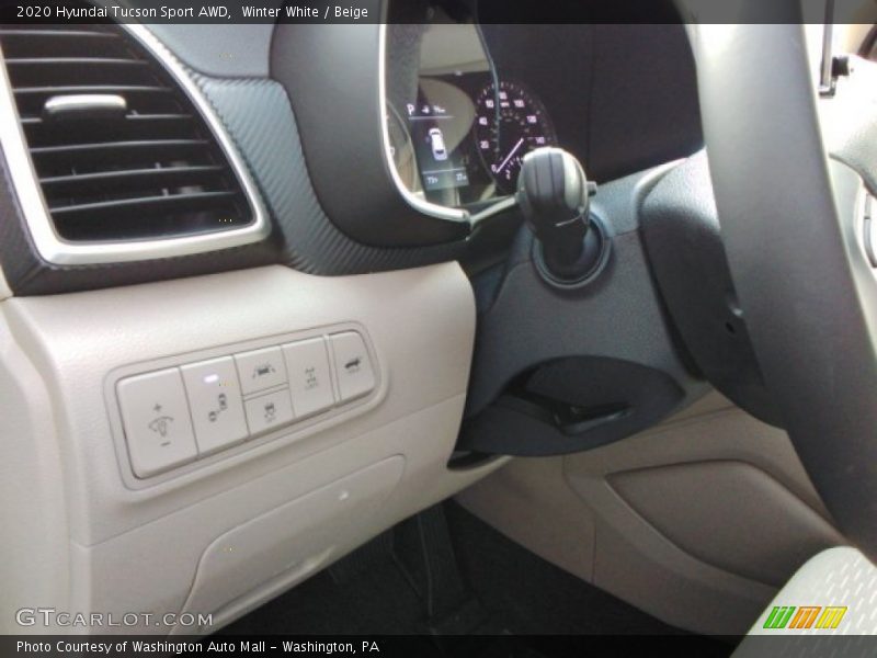 Winter White / Beige 2020 Hyundai Tucson Sport AWD