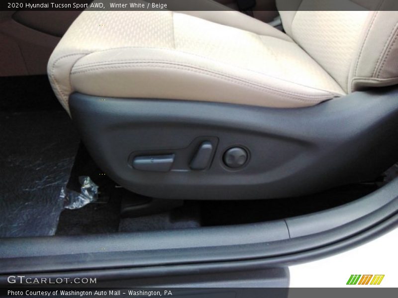Winter White / Beige 2020 Hyundai Tucson Sport AWD