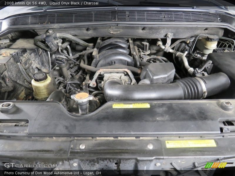 Liquid Onyx Black / Charcoal 2008 Infiniti QX 56 4WD