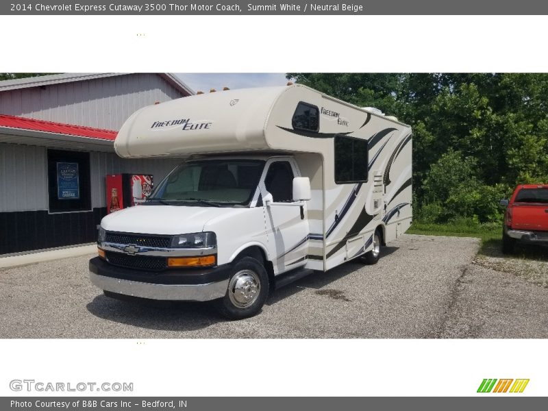 Summit White / Neutral Beige 2014 Chevrolet Express Cutaway 3500 Thor Motor Coach