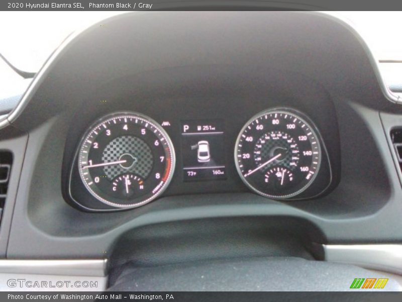 Phantom Black / Gray 2020 Hyundai Elantra SEL
