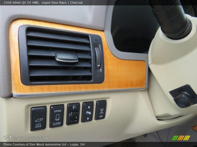 Liquid Onyx Black / Charcoal 2008 Infiniti QX 56 4WD