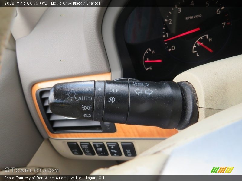 Liquid Onyx Black / Charcoal 2008 Infiniti QX 56 4WD