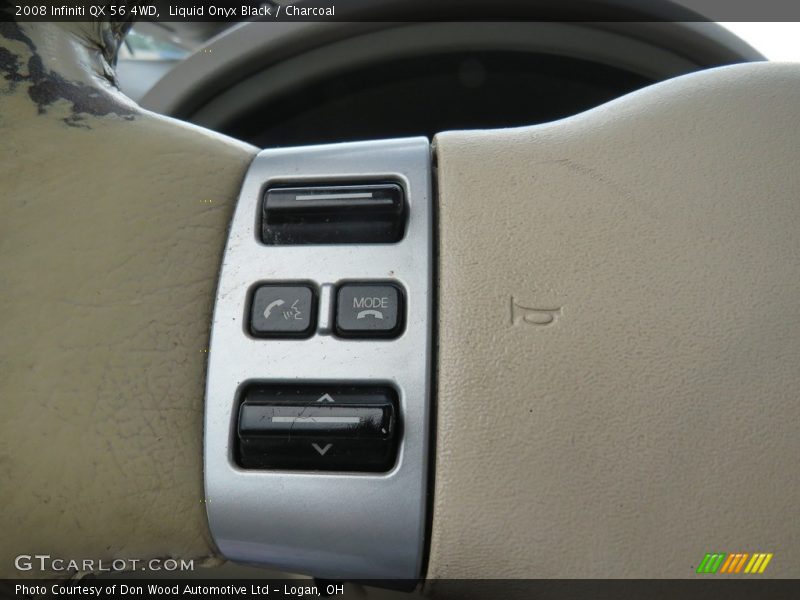 Liquid Onyx Black / Charcoal 2008 Infiniti QX 56 4WD