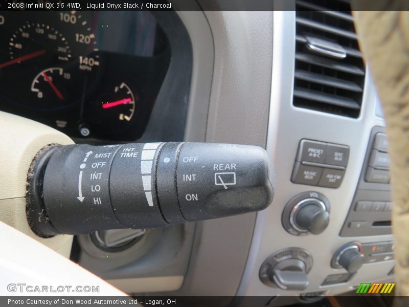 Liquid Onyx Black / Charcoal 2008 Infiniti QX 56 4WD