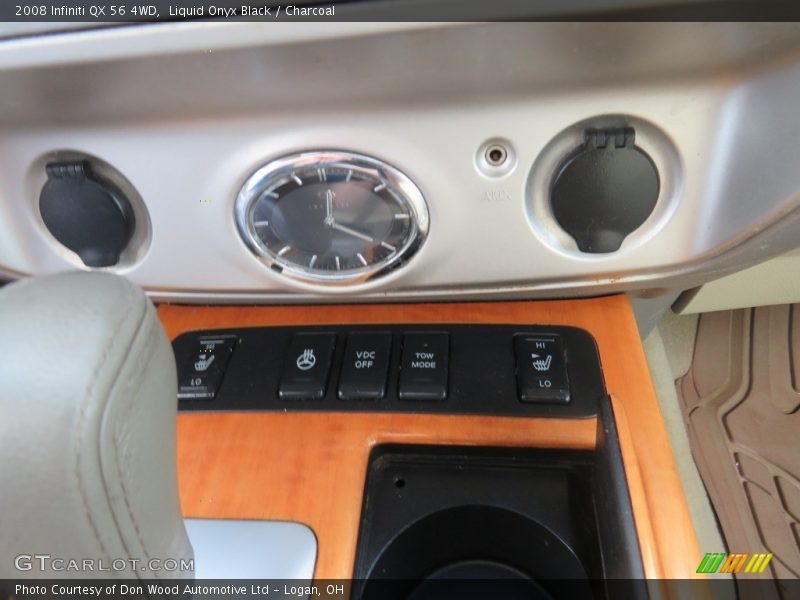 Liquid Onyx Black / Charcoal 2008 Infiniti QX 56 4WD