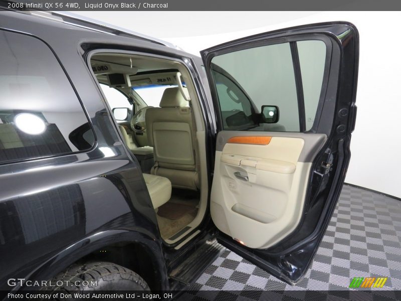 Liquid Onyx Black / Charcoal 2008 Infiniti QX 56 4WD