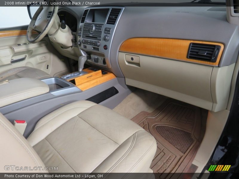 Liquid Onyx Black / Charcoal 2008 Infiniti QX 56 4WD