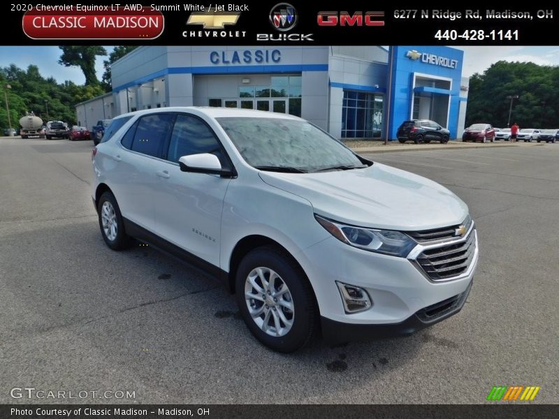 Summit White / Jet Black 2020 Chevrolet Equinox LT AWD