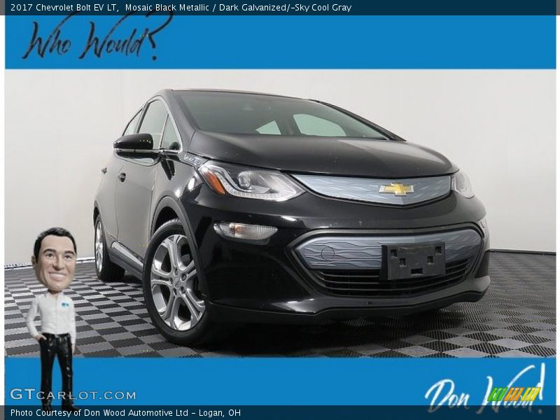 Mosaic Black Metallic / Dark Galvanized/­Sky Cool Gray 2017 Chevrolet Bolt EV LT