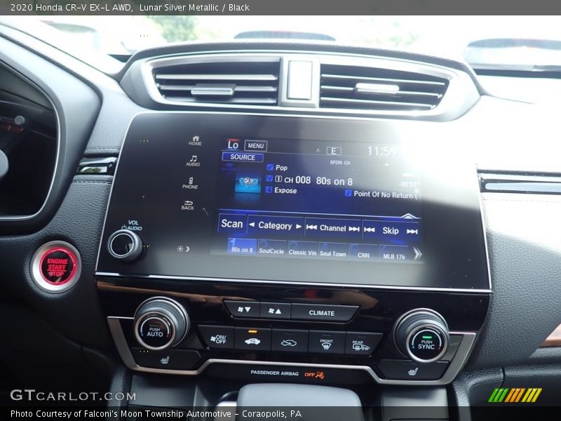 Lunar Silver Metallic / Black 2020 Honda CR-V EX-L AWD