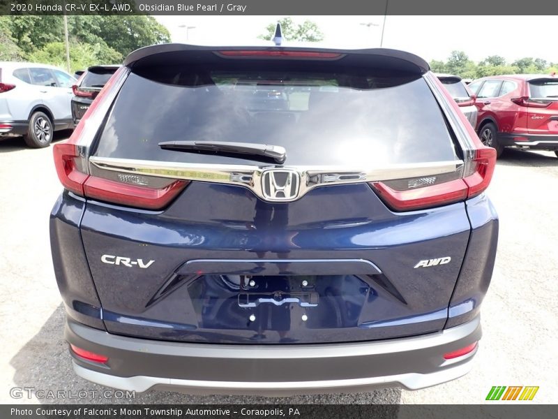 Obsidian Blue Pearl / Gray 2020 Honda CR-V EX-L AWD