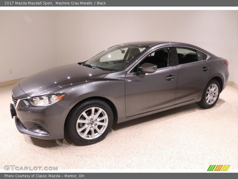 Machine Gray Metallic / Black 2017 Mazda Mazda6 Sport