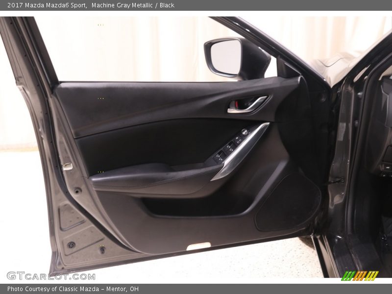 Machine Gray Metallic / Black 2017 Mazda Mazda6 Sport