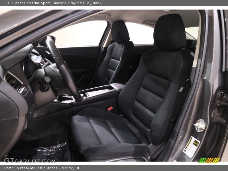 Machine Gray Metallic / Black 2017 Mazda Mazda6 Sport