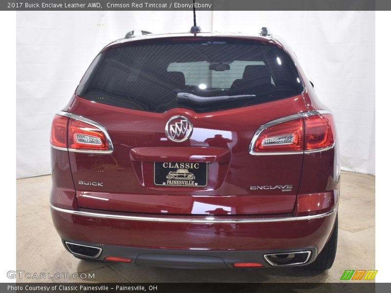 Crimson Red Tintcoat / Ebony/Ebony 2017 Buick Enclave Leather AWD