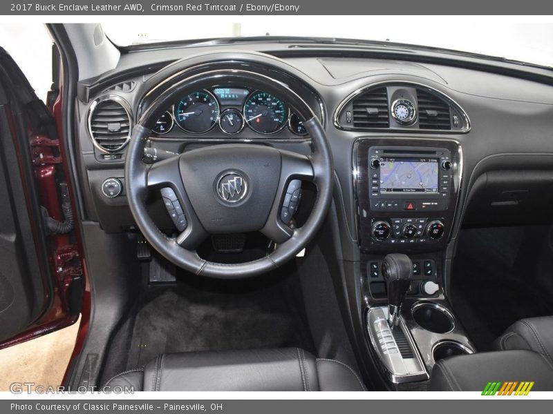 Crimson Red Tintcoat / Ebony/Ebony 2017 Buick Enclave Leather AWD