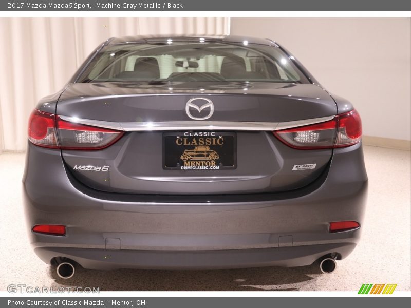 Machine Gray Metallic / Black 2017 Mazda Mazda6 Sport