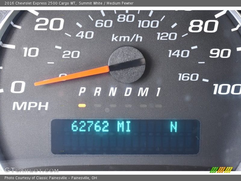 Summit White / Medium Pewter 2016 Chevrolet Express 2500 Cargo WT