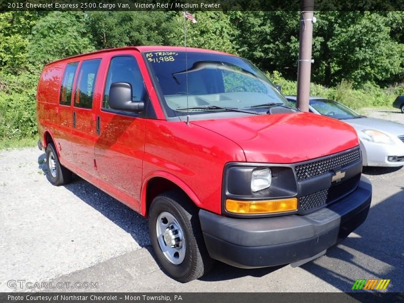 Victory Red / Medium Pewter 2013 Chevrolet Express 2500 Cargo Van