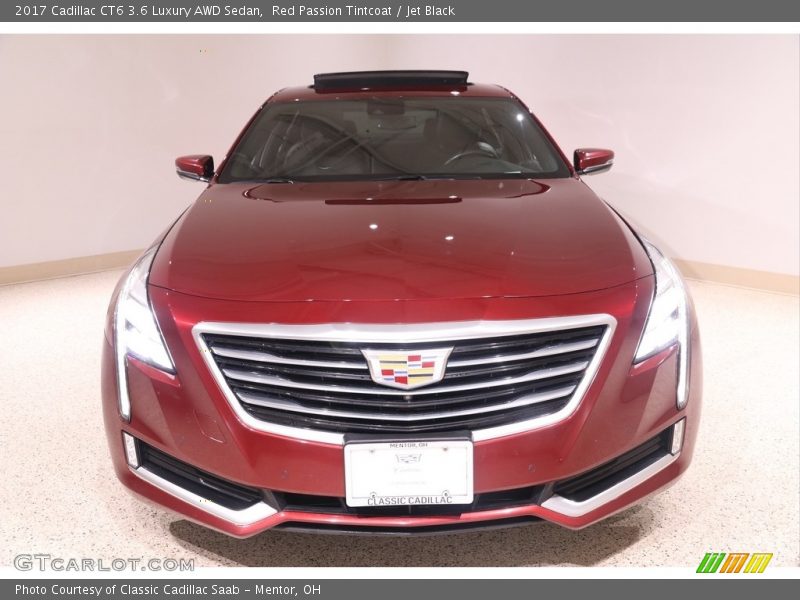 Red Passion Tintcoat / Jet Black 2017 Cadillac CT6 3.6 Luxury AWD Sedan