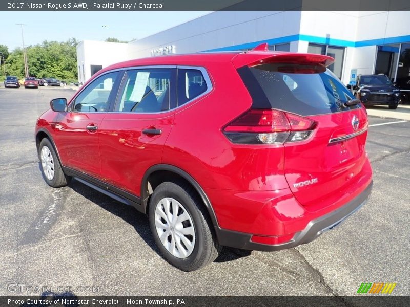 Palatial Ruby / Charcoal 2017 Nissan Rogue S AWD