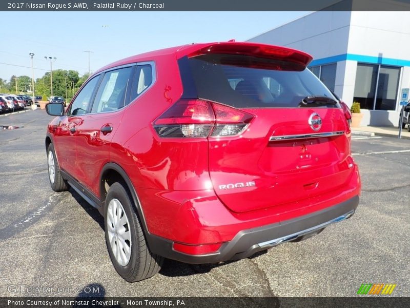 Palatial Ruby / Charcoal 2017 Nissan Rogue S AWD