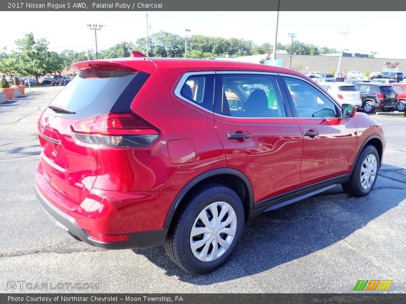Palatial Ruby / Charcoal 2017 Nissan Rogue S AWD
