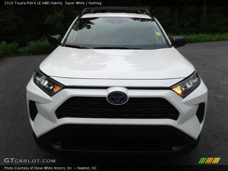 Super White / Nutmeg 2019 Toyota RAV4 LE AWD Hybrid