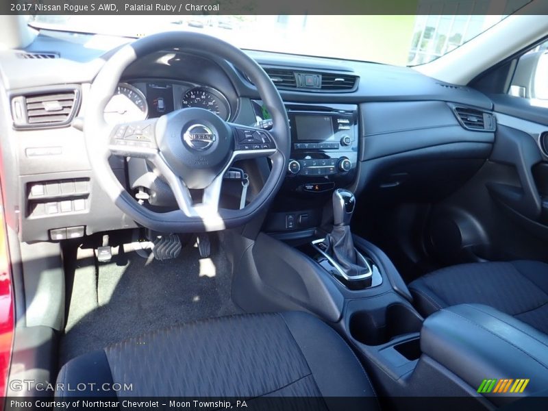 Palatial Ruby / Charcoal 2017 Nissan Rogue S AWD