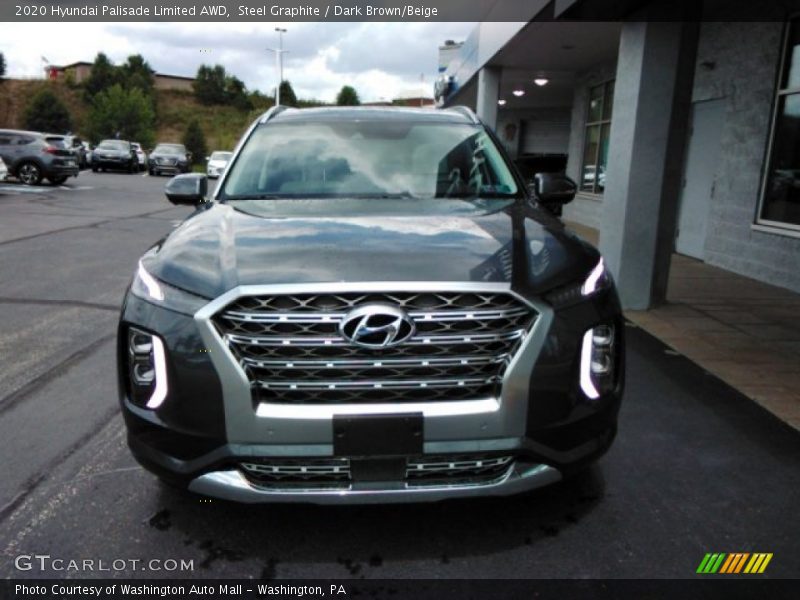 Steel Graphite / Dark Brown/Beige 2020 Hyundai Palisade Limited AWD