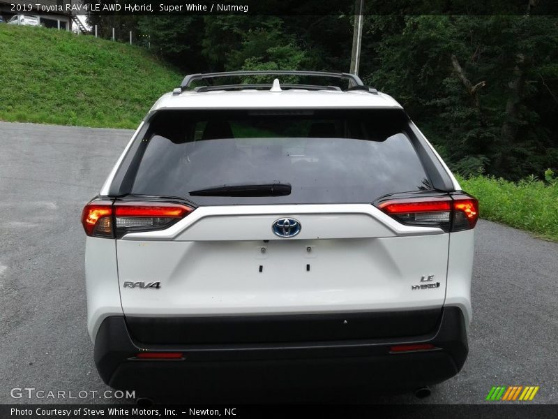 Super White / Nutmeg 2019 Toyota RAV4 LE AWD Hybrid