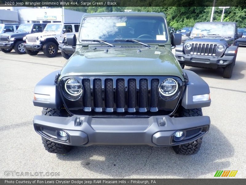 Sarge Green / Black 2020 Jeep Wrangler Unlimited Willys 4x4