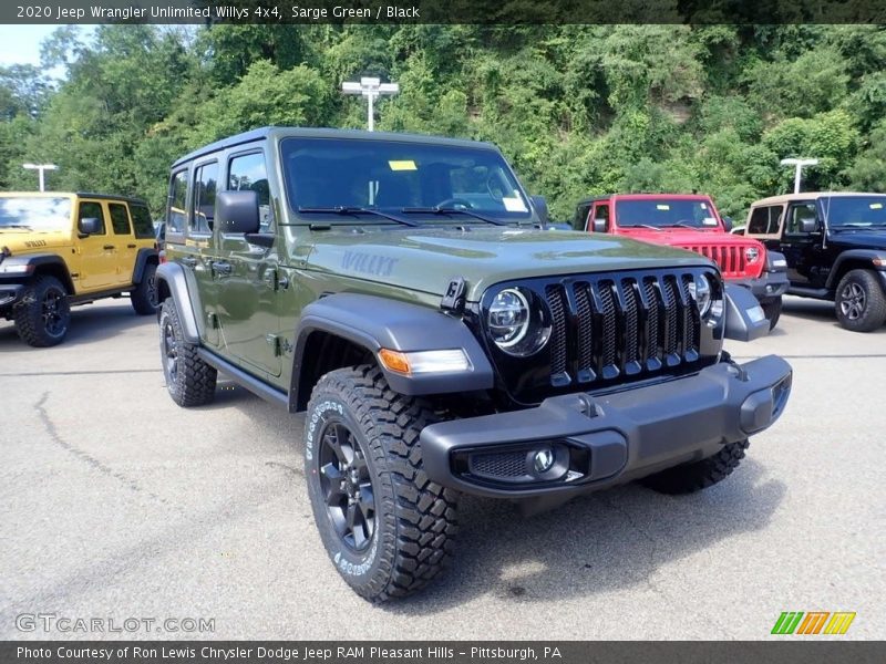Sarge Green / Black 2020 Jeep Wrangler Unlimited Willys 4x4