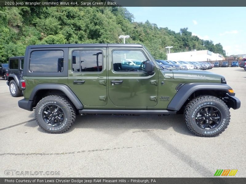  2020 Wrangler Unlimited Willys 4x4 Sarge Green