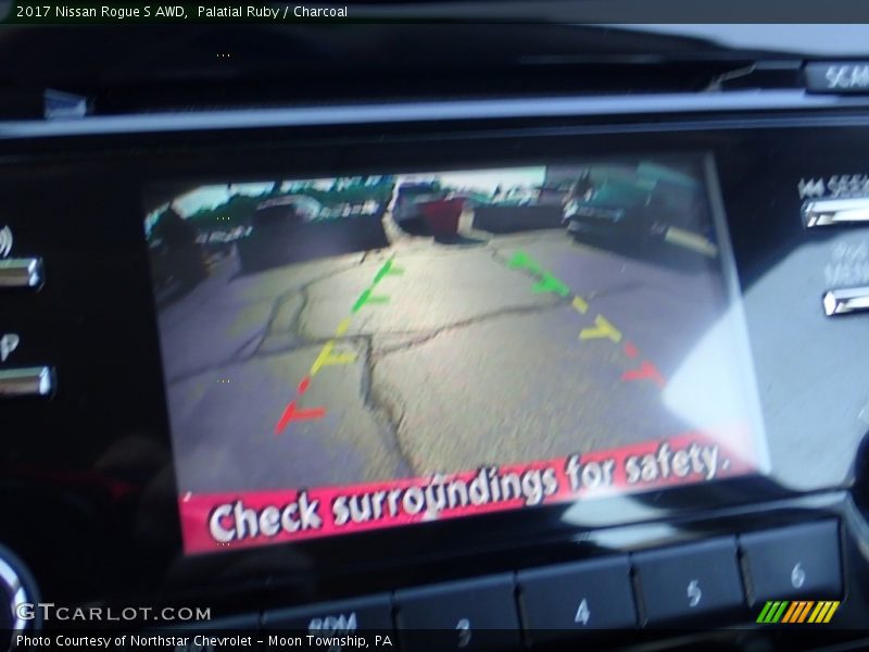 Palatial Ruby / Charcoal 2017 Nissan Rogue S AWD