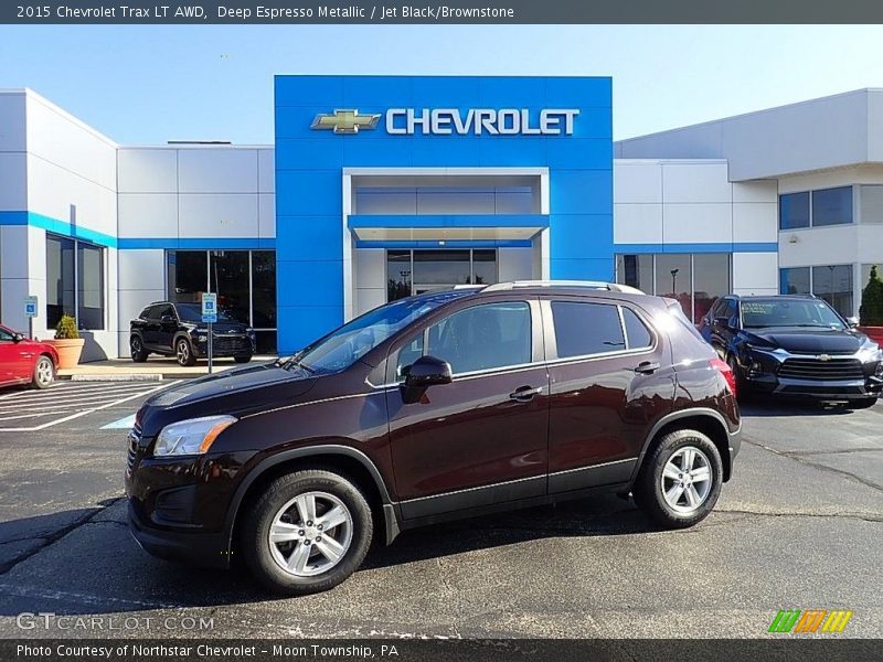 Deep Espresso Metallic / Jet Black/Brownstone 2015 Chevrolet Trax LT AWD