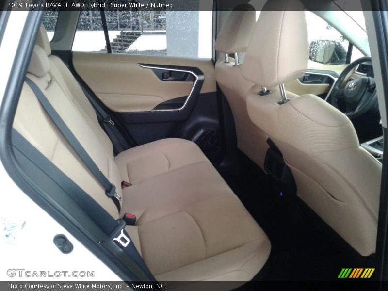 Super White / Nutmeg 2019 Toyota RAV4 LE AWD Hybrid