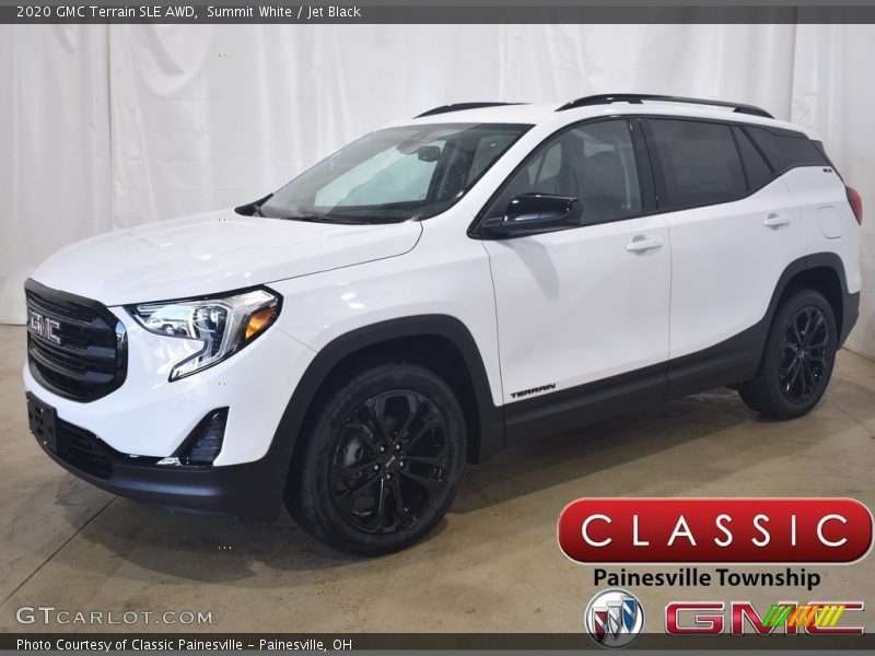 Summit White / Jet Black 2020 GMC Terrain SLE AWD