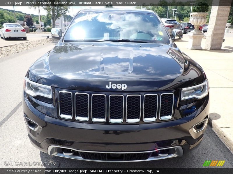 Brilliant Black Crystal Pearl / Black 2016 Jeep Grand Cherokee Overland 4x4