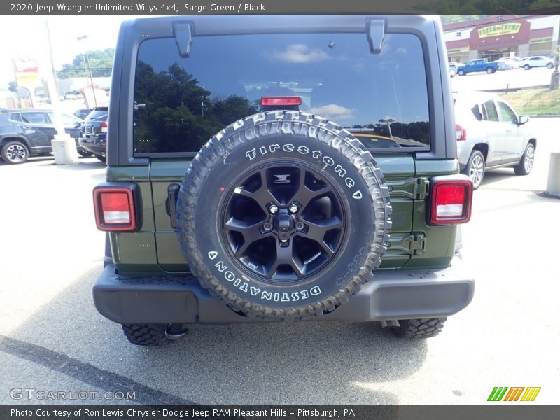 Sarge Green / Black 2020 Jeep Wrangler Unlimited Willys 4x4