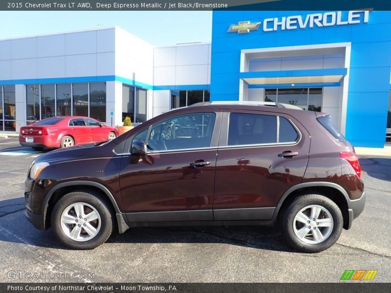 Deep Espresso Metallic / Jet Black/Brownstone 2015 Chevrolet Trax LT AWD