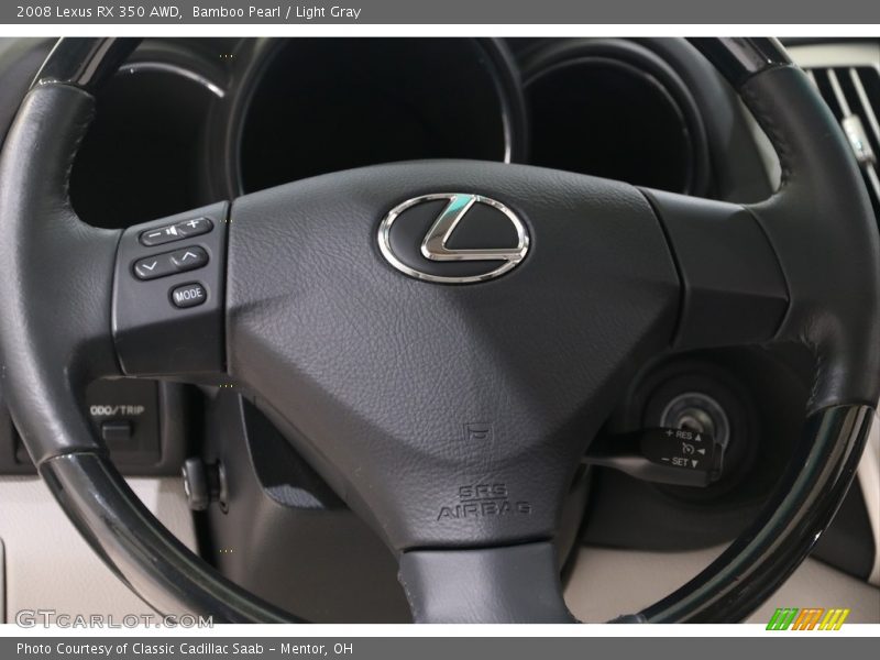 Bamboo Pearl / Light Gray 2008 Lexus RX 350 AWD