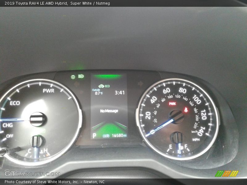 Super White / Nutmeg 2019 Toyota RAV4 LE AWD Hybrid