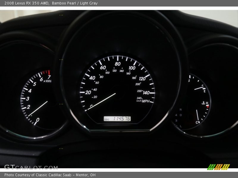 Bamboo Pearl / Light Gray 2008 Lexus RX 350 AWD