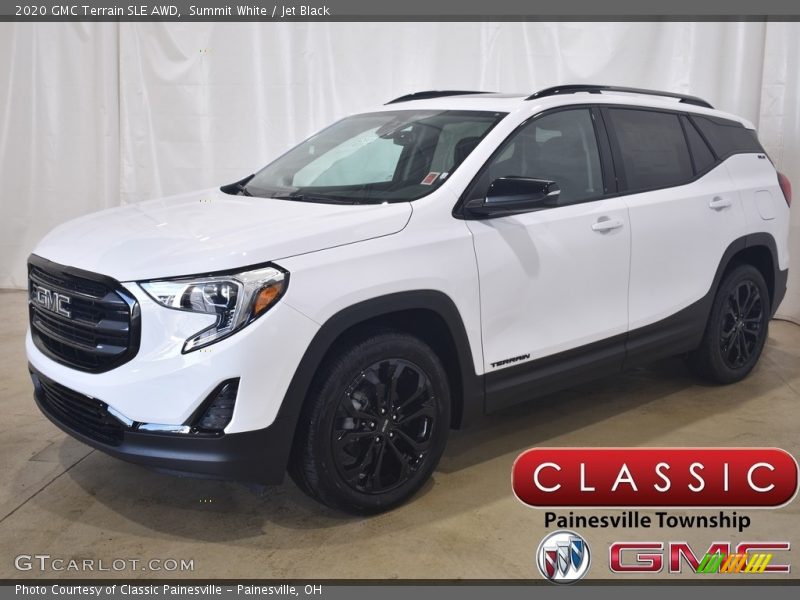 Summit White / Jet Black 2020 GMC Terrain SLE AWD