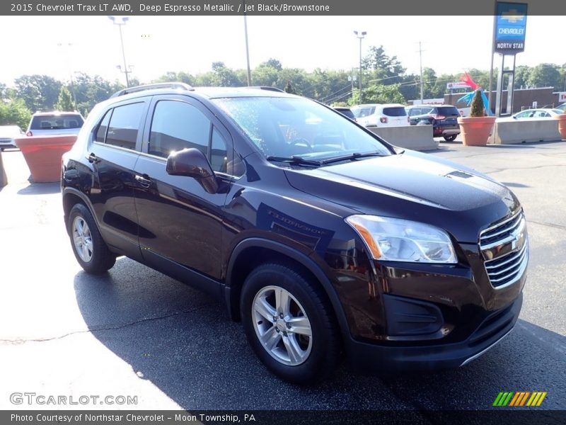 Deep Espresso Metallic / Jet Black/Brownstone 2015 Chevrolet Trax LT AWD